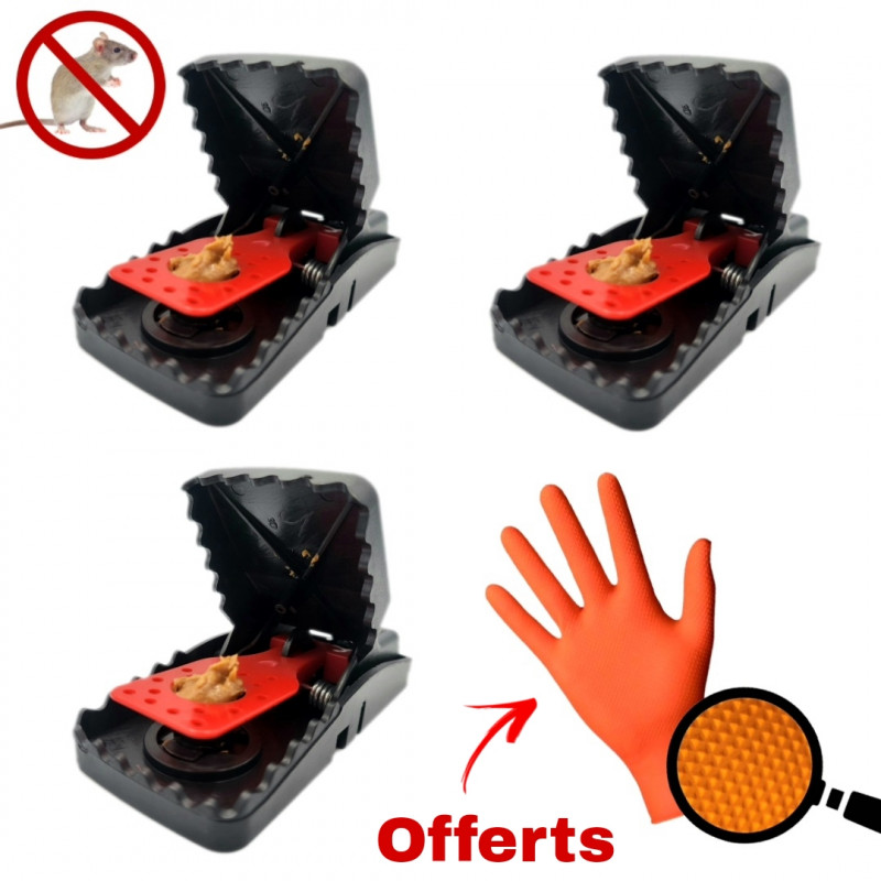 Lot de 3 tapettes à souris KOMODO avec une paire de gants offerte