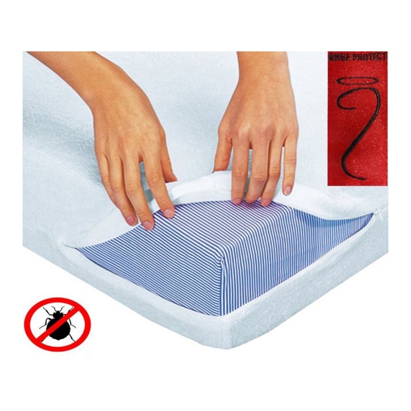 La housse de lit anti-punaises pour lit bébé s'intègre parfaitement autour de matelas aux dimensions 60-70 x 120cm