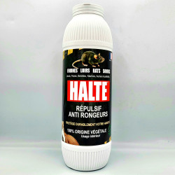 Répulsif en poudre anti rats, loirs, lérots, souris & fouine HALTE®