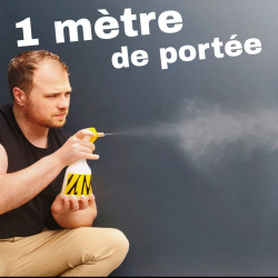 Distance de pulvérisation du spray répulsif Aqua Vespa contre les guêpes