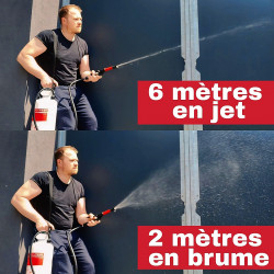 Différence de jet du VARIO GUN BIRCHMEIER (brouillard & jet)