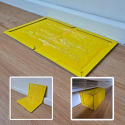 Divers positionnement possible de la plaque collante anti rongeurs