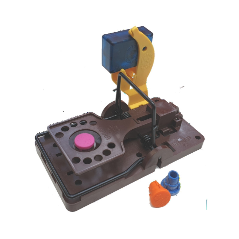 Vue opposée du pack eMitter monté permettant de voir le dos de l'adaptateur Banana fixé à l'avertisseur sonore.