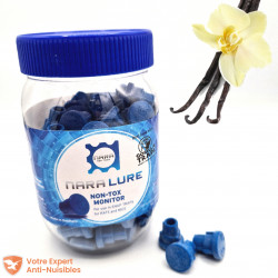 Les rongeurs (rat, souris) raffolent de l'arôme sucré de la vanille contenu dans ces appâts Nara® Lure (lot de 100).