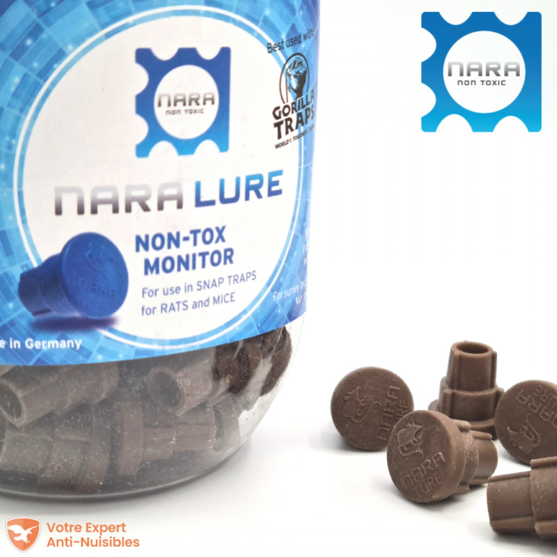 Appât NARA® Bloc pour rongeurs (rat, souris), arôme chocolat-noisette (lot de 100)