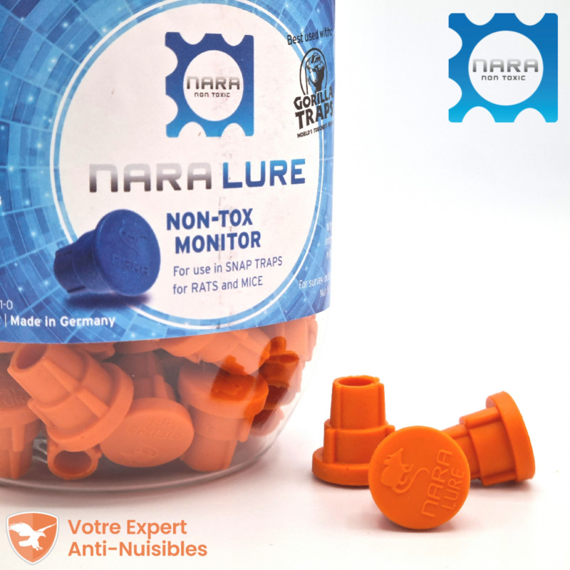 Appât NARA® Lure pour rongeurs (rat, souris), arôme poisson (lot de 100)