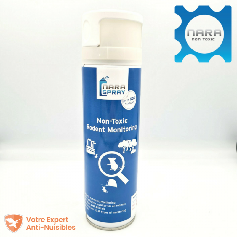 Spray attractif Nara® viande 500ml : son puissant arôme attire rat et rongeur dans votre piège.