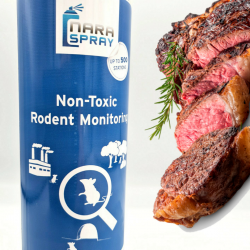 Spray Nara® attractif 500ml : son puissant arôme viande attire rat et rongeur dans votre piège.