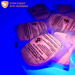 Appât rodenticide fluorescent pour rat et souris (pâte fraîche)
