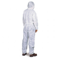 Combinaison protection chimique vue de dos