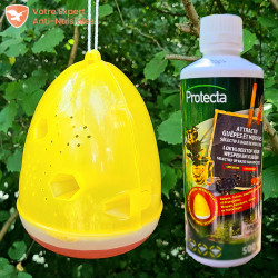 Piège à guêpes professionnel VESPA TRAP et Protecta Attractif 500ml guêpe et frelon