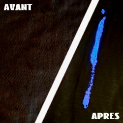 Effet lumineux de l'INDIC PUNAISE® avant après