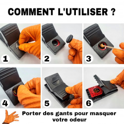 Piège à mâchoire pour rat KOMODO - Mode d'emploi